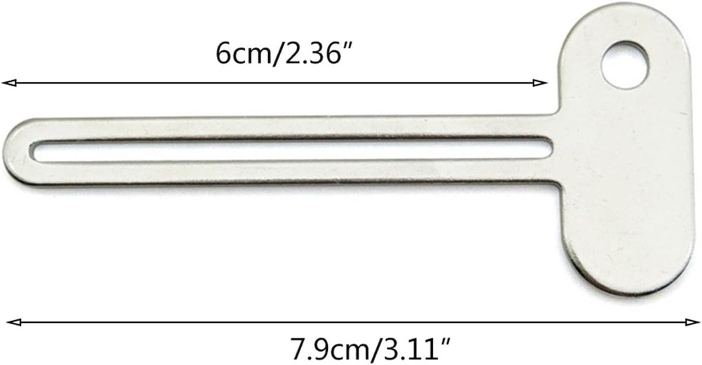 2 PCS Silver Key-Shaped Tube Squeezer Tool for Toothpaste and Creams,Squeezer Th