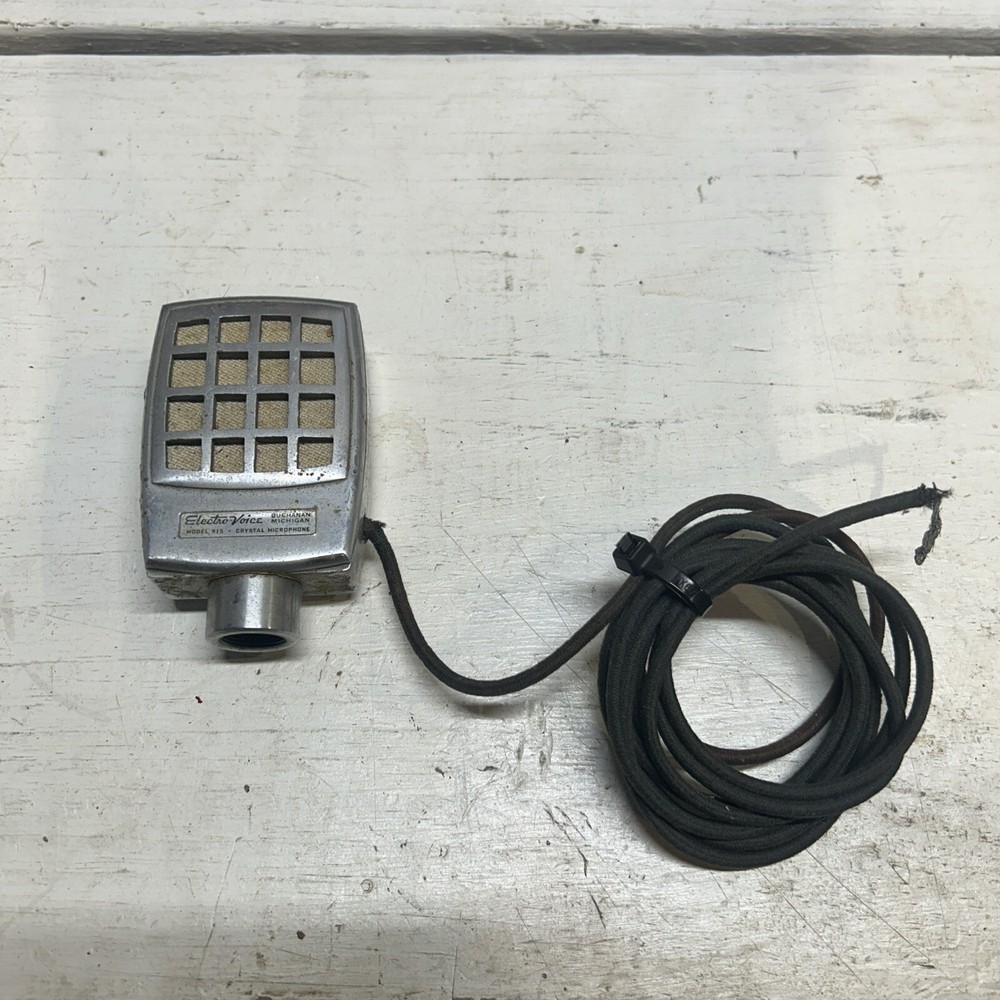 Vintage ELECTRO-VOICE Crystal Microphone Model 915 -UNTESTED-