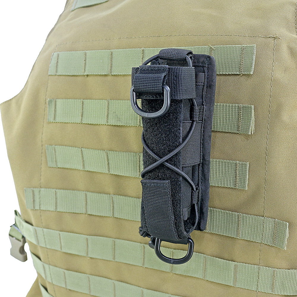 US Molle Flashlight Holder for Belt Flashlight Pouch Open Top Flashlight Holder