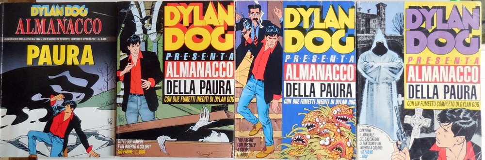 FEAR ALMANAC LOT DYLAN DOG SEQUENCE 1991-2001