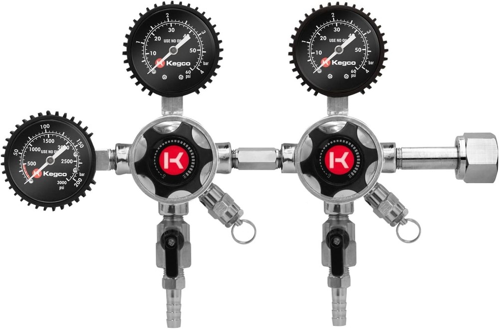 Elite Series Dual Body CO2 Draft Beer Regulator