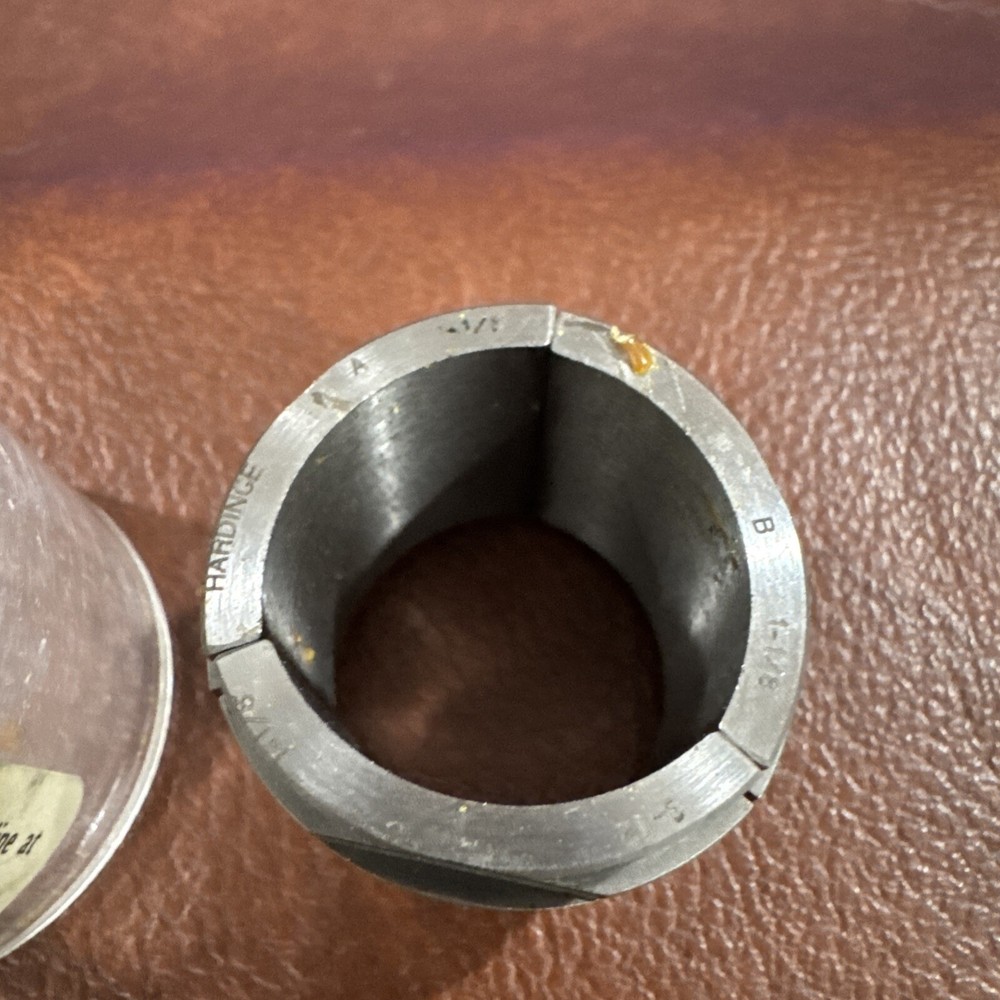 Hardinge Collet Pad 1-1/8” Round RD Smooth S12 #JB-PT-6