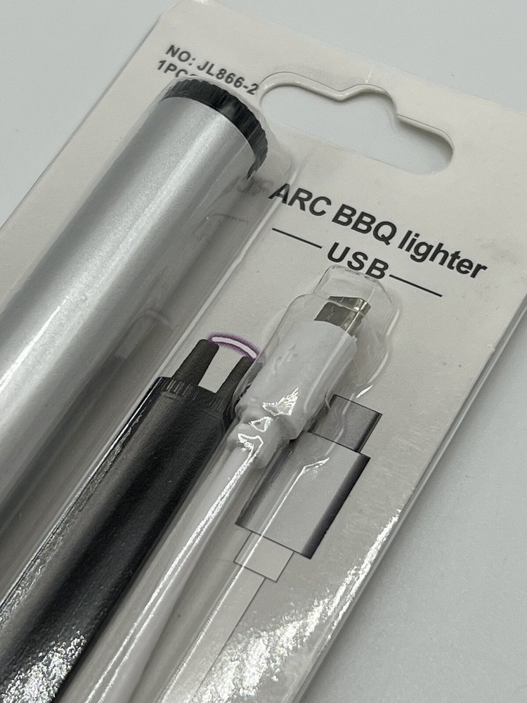 Matte SilverUSB Charging Arc Lighter Plasma Lighters For Collection Long Lasting