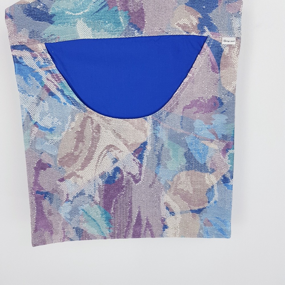 Peg Bag Handmade Multicolour Blue Pattern Print Lined Laundry Clothes Peg Holder
