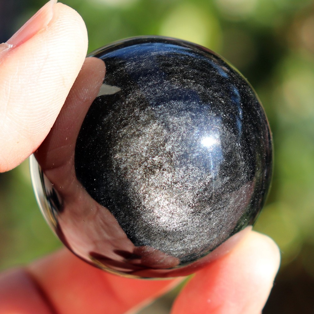 Gold Sheen Obsidian Sphere, Approximately 39 mm (OBS41)