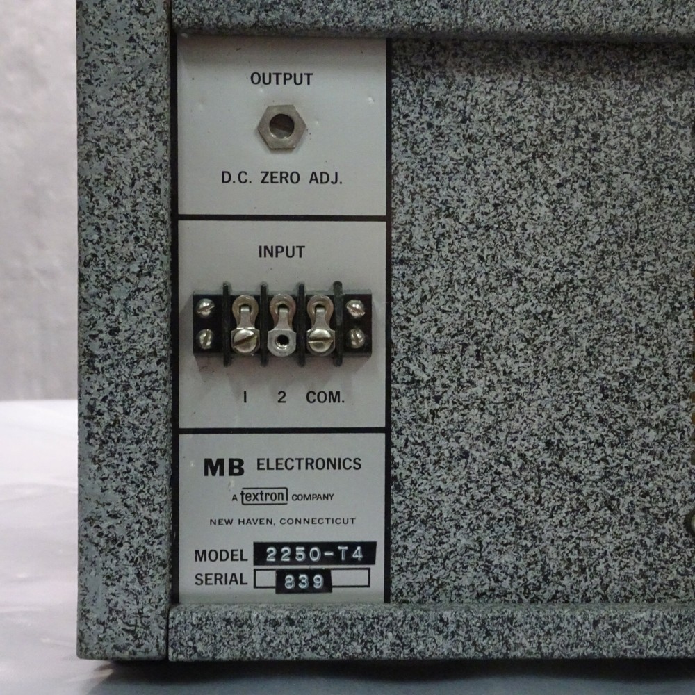 MB ELECTRONICS POWER AMPLIFIER 2250MB s/n 839