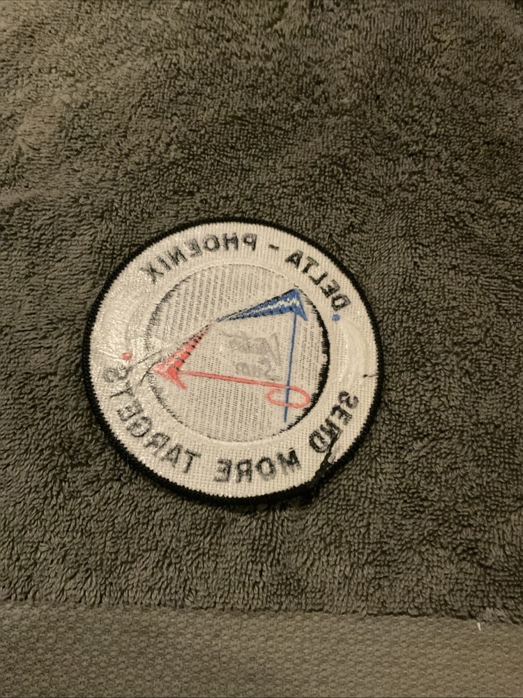 Vintage DELTA-PHOENIX Vector Sum SEND MORE TARGETS Patch NASA Space Shuttle