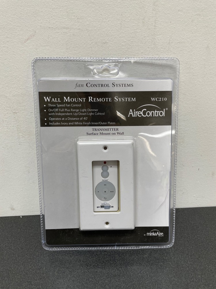 MinkaAire WC210 Wall Mount AireControl 32 Bit Ceiling Fan Remote System - White
