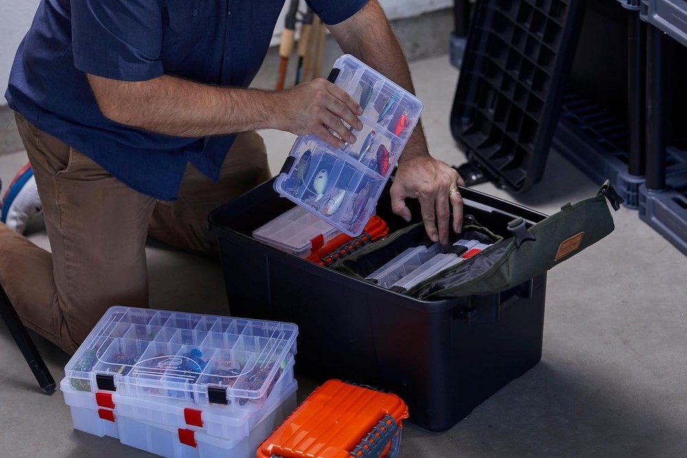 High-Impact Charcoal Storage Trunks - Modern Design for Efficient Organization