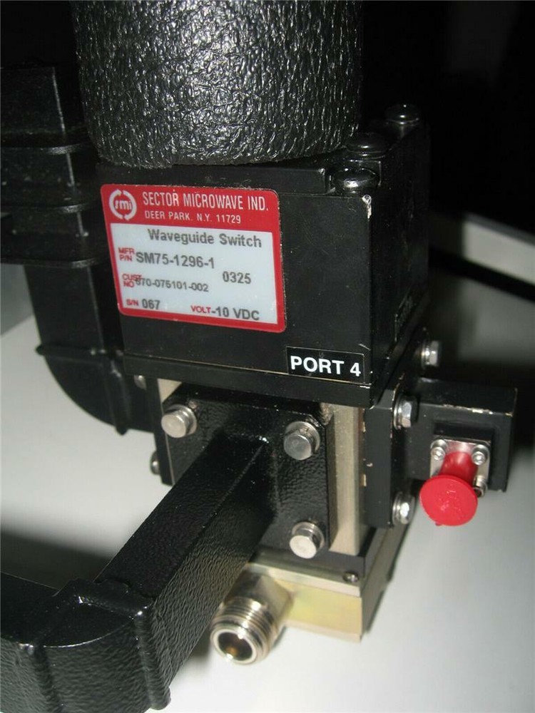 SMI SECTOR MICROWAVE SM75-1296-1 Waveguide Switch + ZAPD-20 MDS