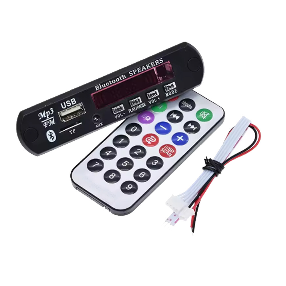 3 Wireless Bluetooth 12V MP3 WMA Decoder Board Audio Module USB TF Radio For Car
