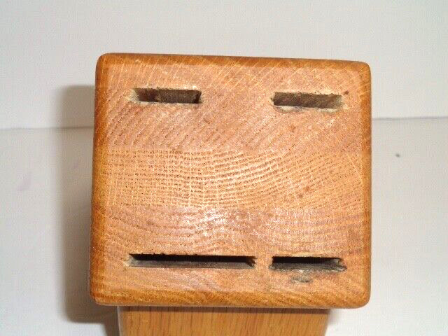 Cutco Wood Oak 4 Slots Knife Block