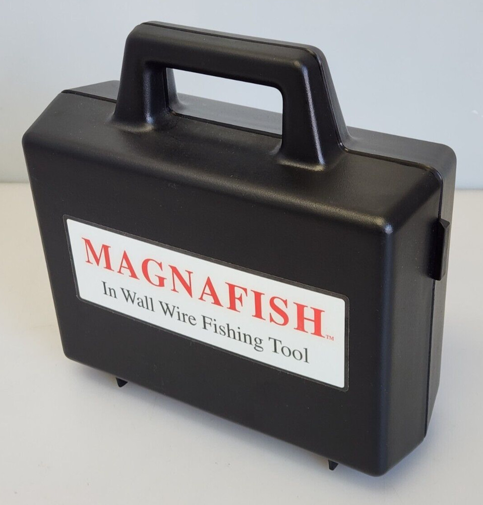 BES Magnafish MAG6589 Magnetic In Wall Wire Pulling System 10' Pull Chain w Case