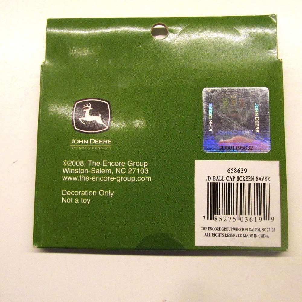 2 each John Deere Tractor Co cap Patio Screen Savers or Refrigerator Magnets
