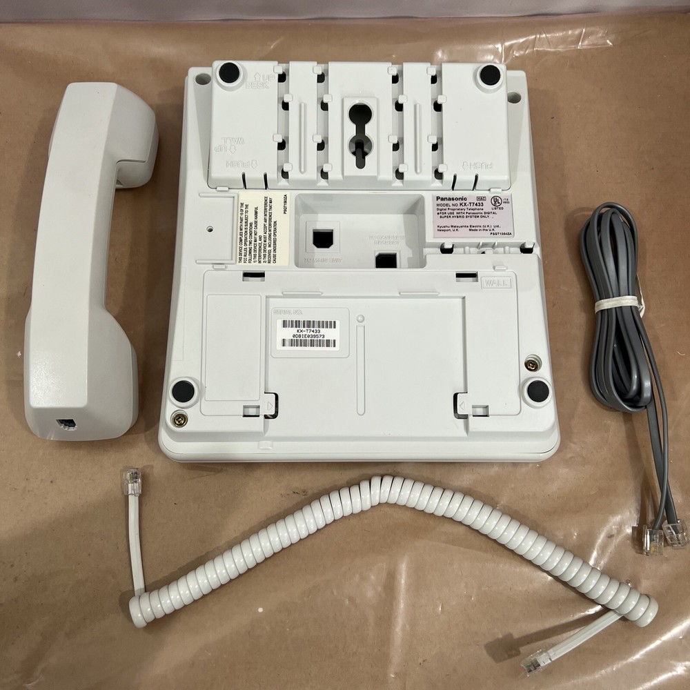 Panasonic KX-T7433 24-Button Digital Speaker display Phone WHITE- Refurbished