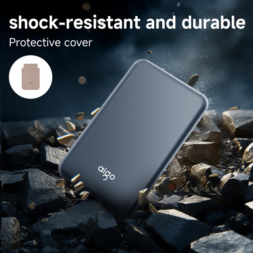 aigo S7 Portable External SSD USB 3.2 USB-C to A Data Transfer for PC Laptop