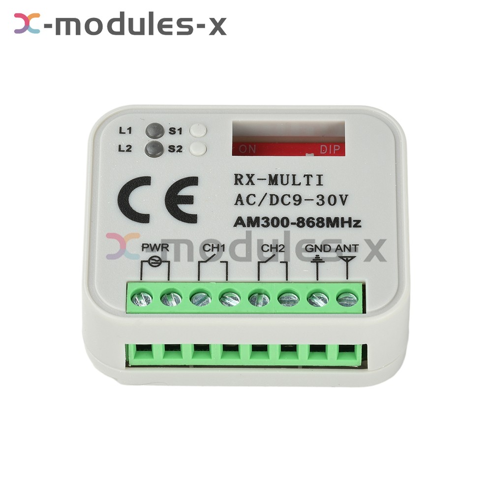 Universal 300-868MHz Multi-Frequency Receiver Switch Controller AC/DC On/Off