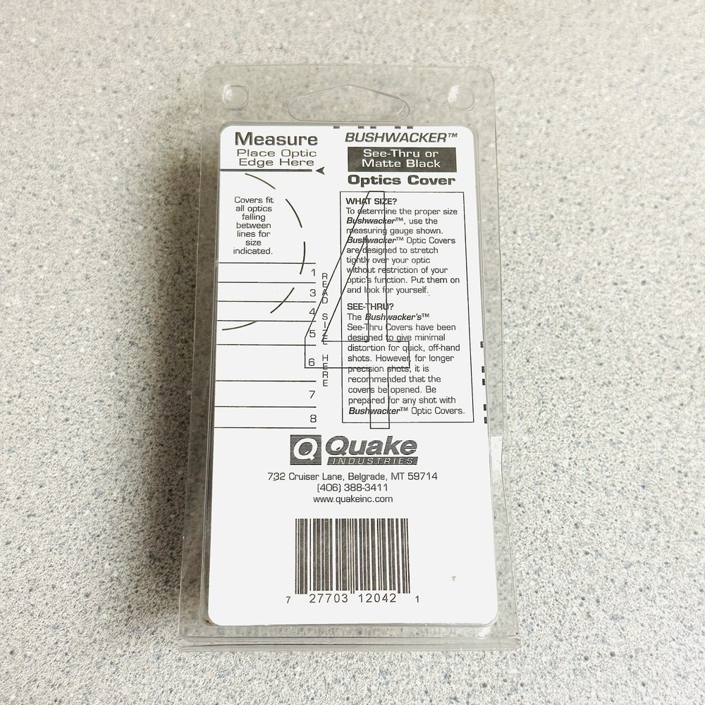 Quake Bushwhacker Scope Cover Size 4