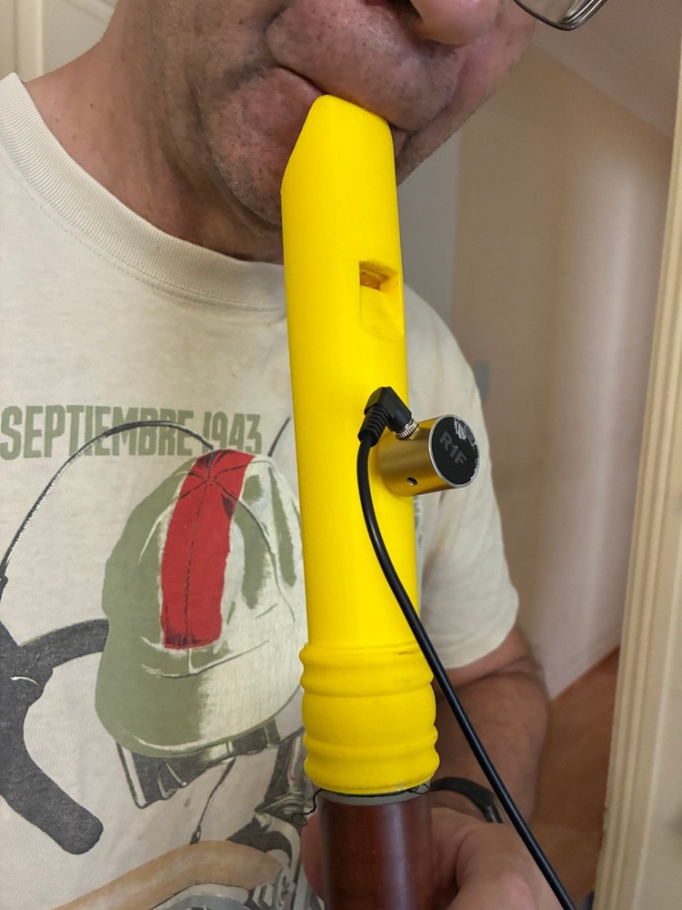 PiezoBarrel R1F Pickup for Recorder/Bagpipes/Didgeridoo