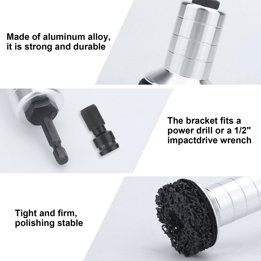 Brake Disc Hub Rust Resurfacing Remover Kit Wheel Stud Cleaner Grinding Tool Set