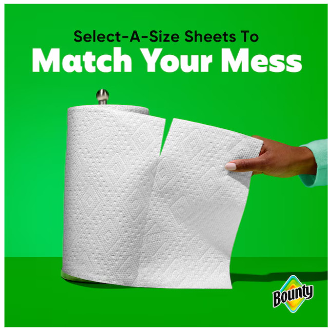 Bounty Double Plus 12 -Count Select-a-size Paper Towels
