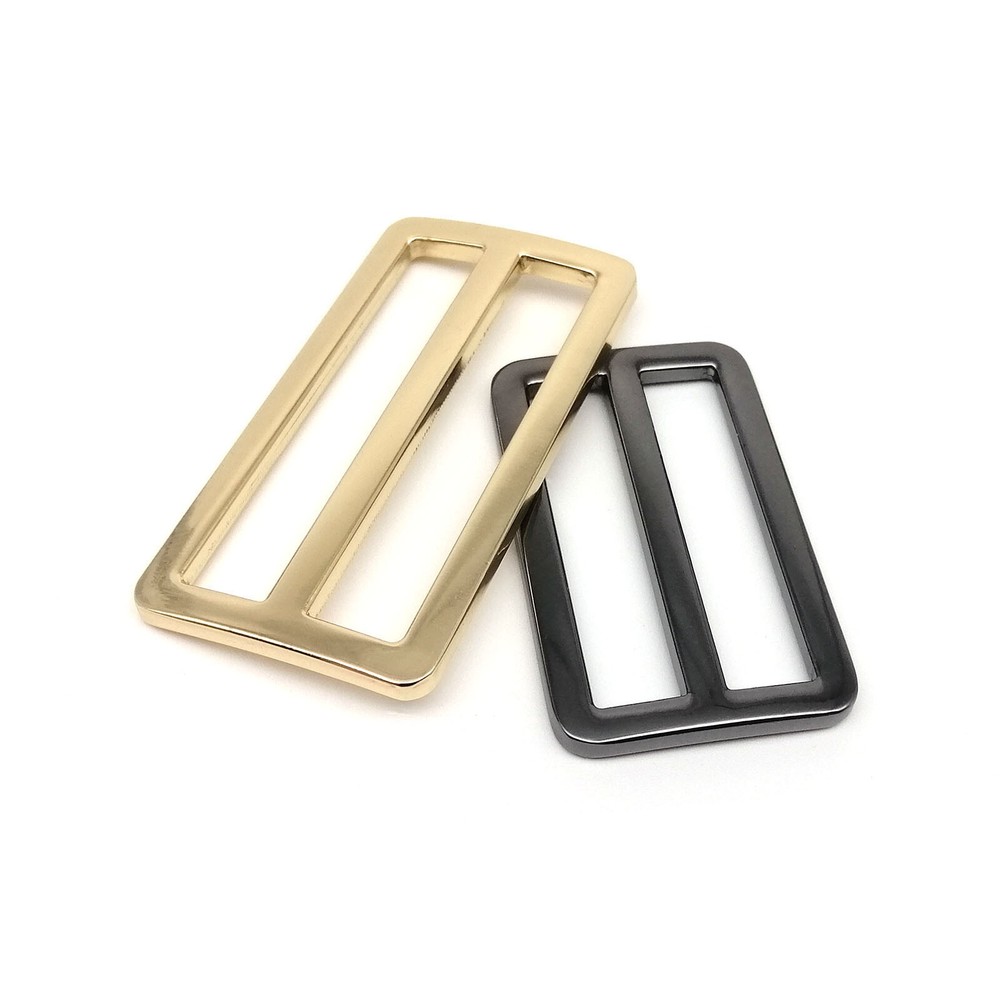 Metal Bag Strap Belt Adjust Tri-glide Pin Roller Buckle Slider Rectangle O Ring
