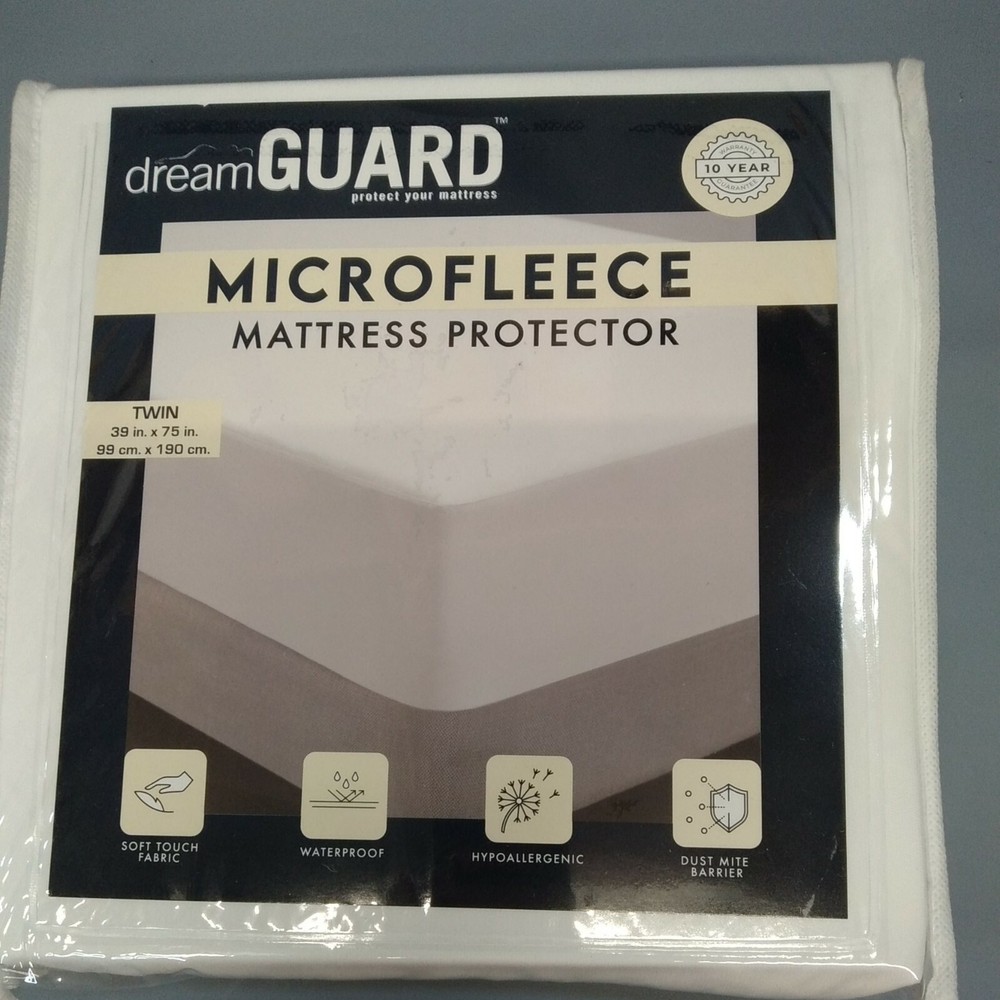 Dream Guard mattress protector Microfleece Twin hypoallergenic waterproof