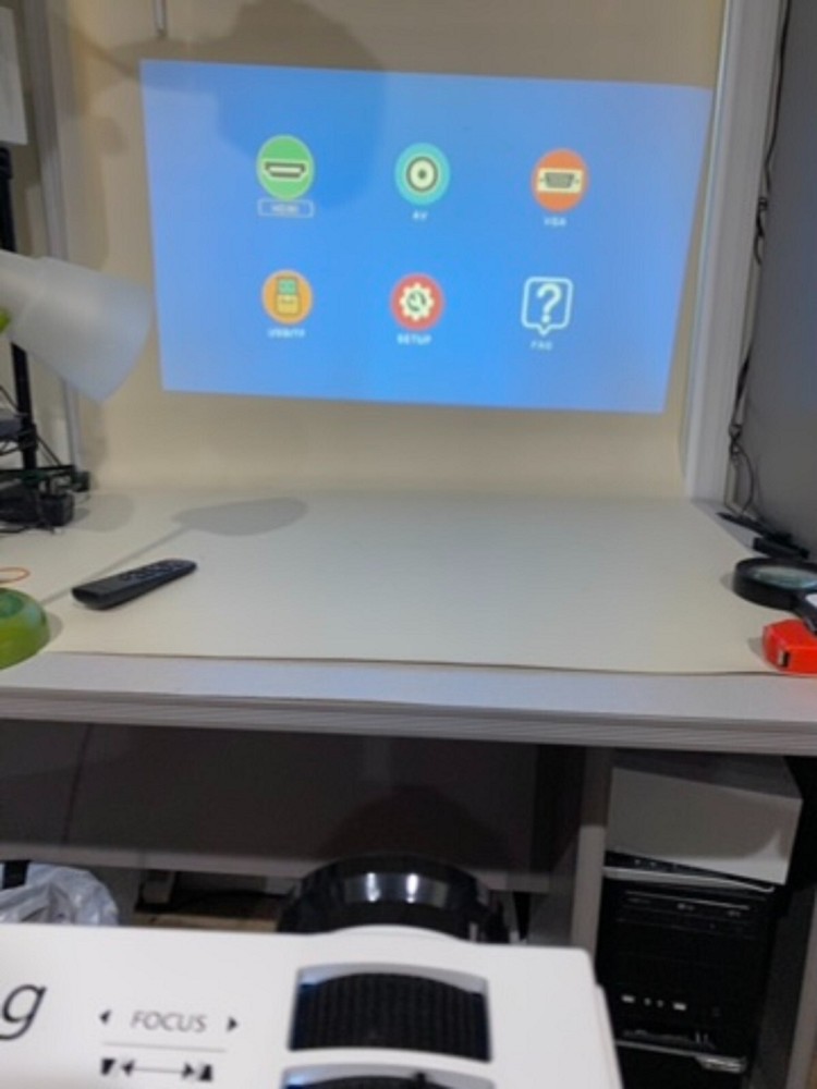 Auking Mini Portable Projector With Remote Works Great!