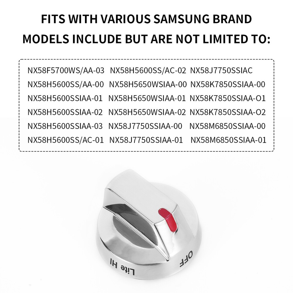 Range Burner Control Knob Compatible with SAMSUNG Range DG64-00473A