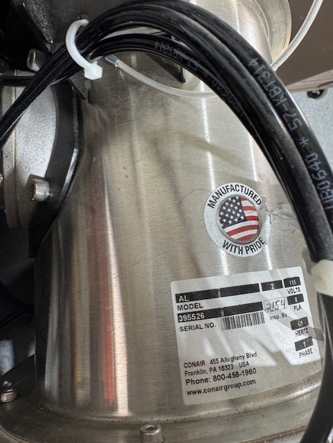 Conair Material Hopper With Vaccum Motor. Model 395526