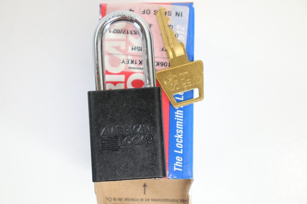American Lock A1106KABLK 4 units Keyed Padlock