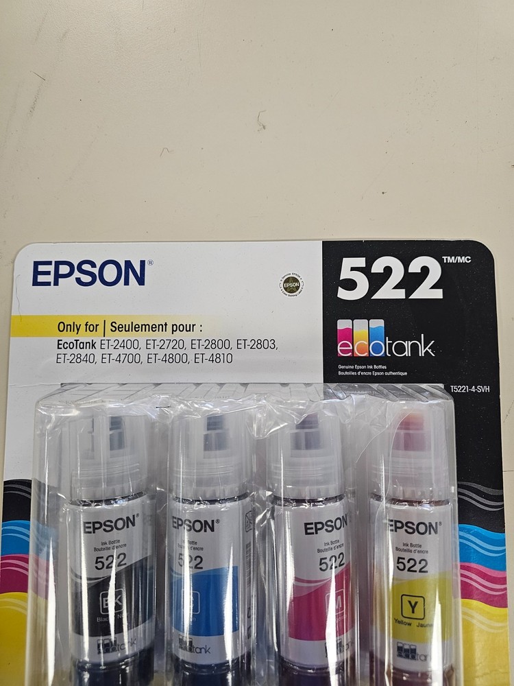 Genuine Epson 522 Printer Ink Ecotank Refill NEW