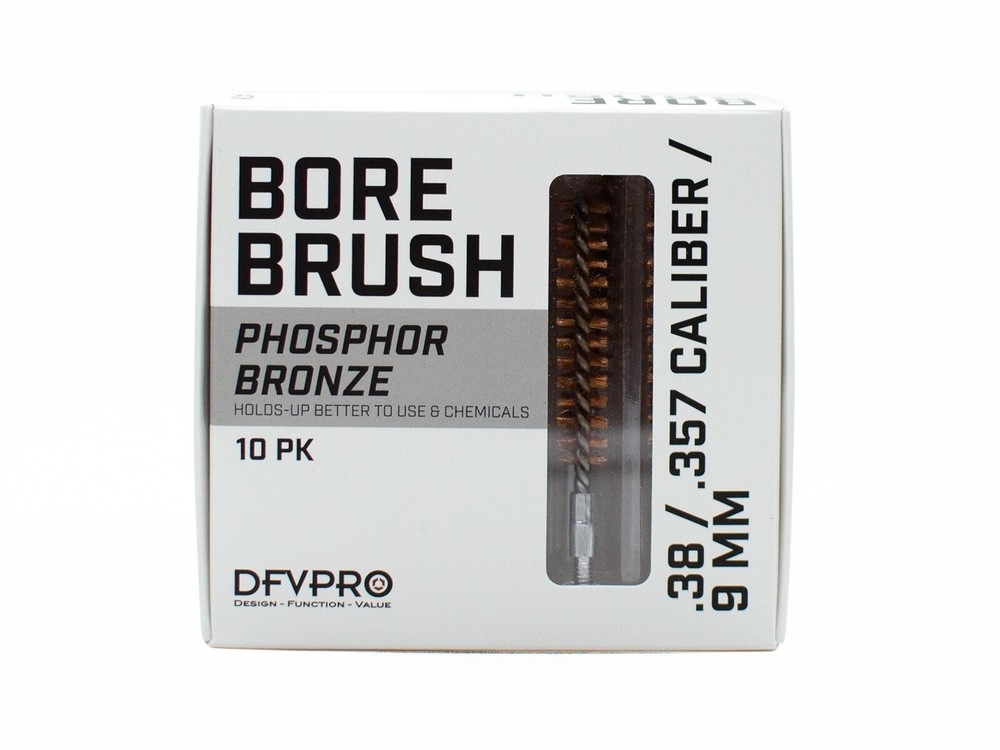 .38/.357/9mm Phosphor Bronze Bore Brushes 10 Pack