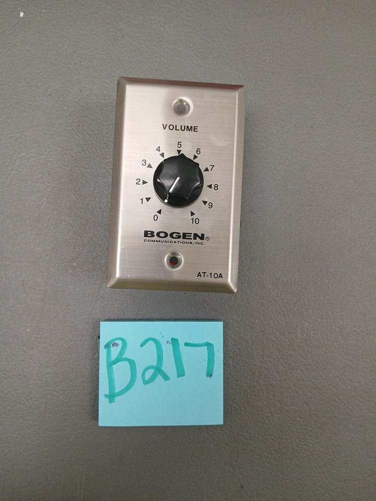 BOGEN COMMUNICATIONS AT-10A ATTENUATOR NO BOX ECS