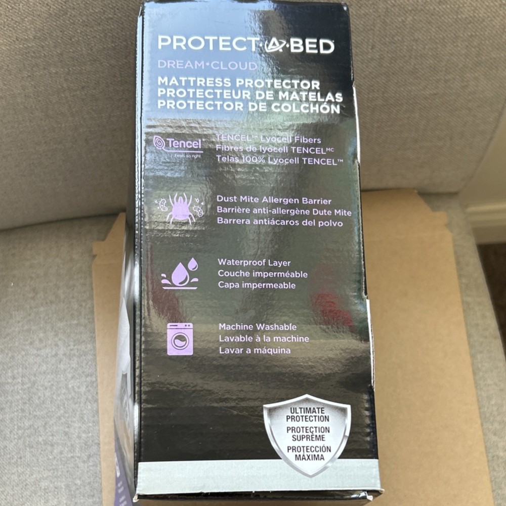 Protect-A-Bed Dream Cloud King Mattress Protector Lyocell Waterproof