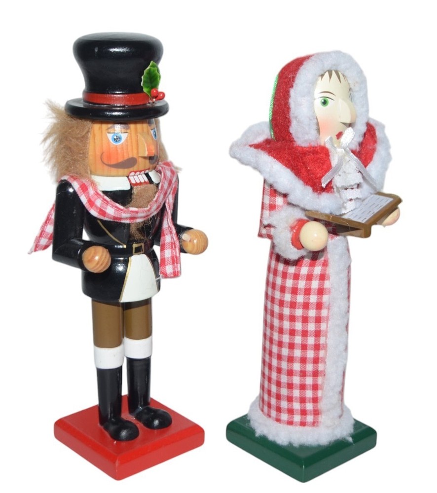 Nutcracker Collection Caroler Lady Man Limited Edition 2007 Set of 2 Christmas