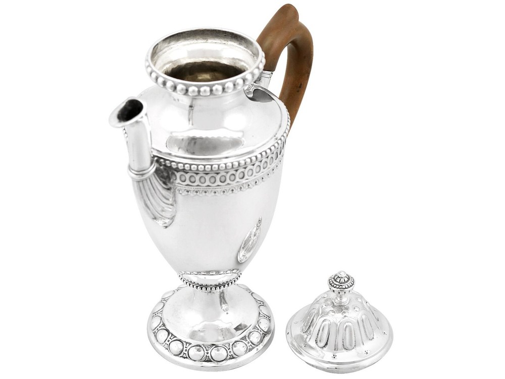 Antique German Silver Coffee Pot