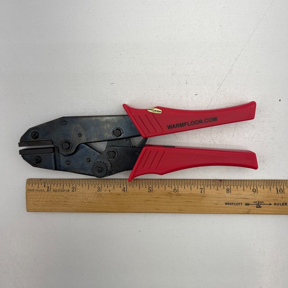 Ratcheting CRIMPER Hand Crimp Tool Flat Cable Crimpping Plier