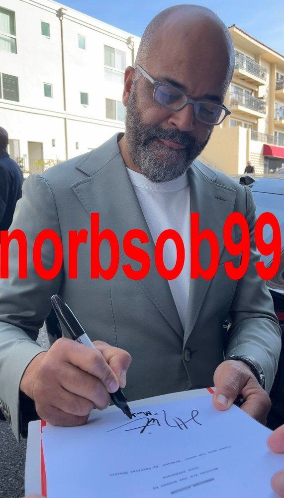JEFFREY WRIGHT "MONK" SIGNED AMERICAN FICTION SCRIPT w/EXACT PROOF & BECKETT COA