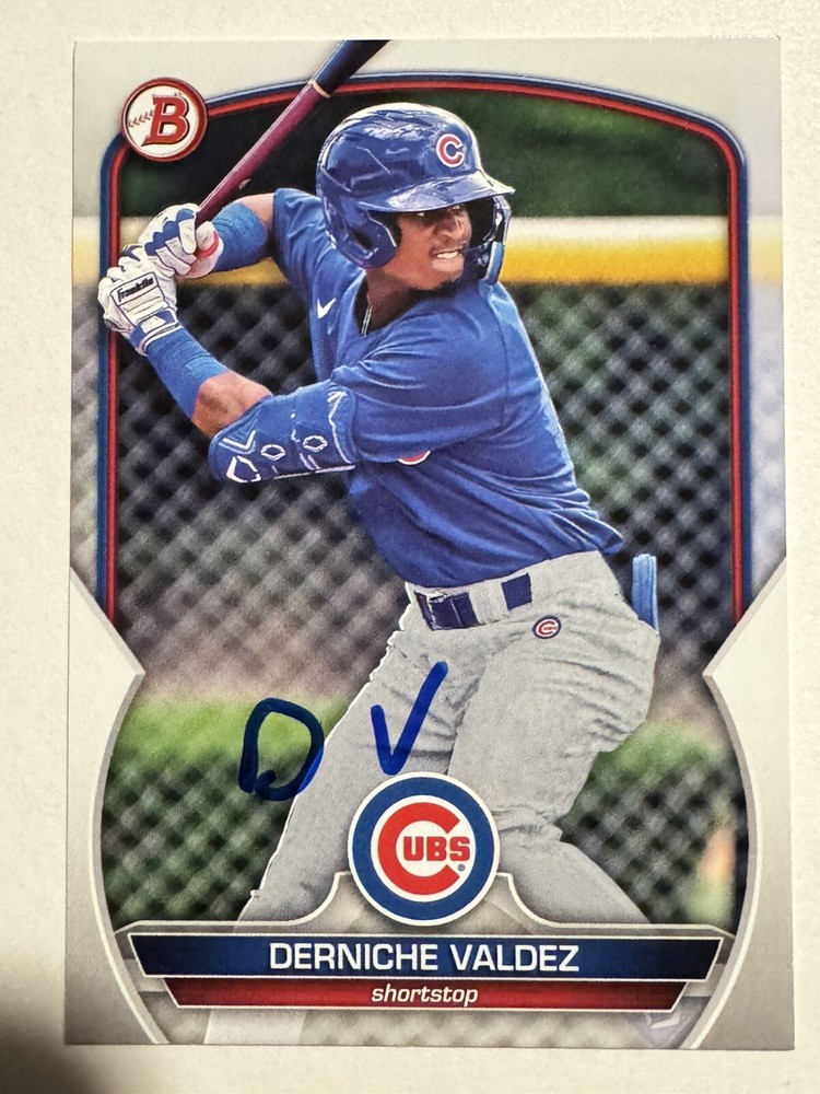 2023 BOWMAN DRAFT DERNICHE VALDEZ IP SIGNED CARD
