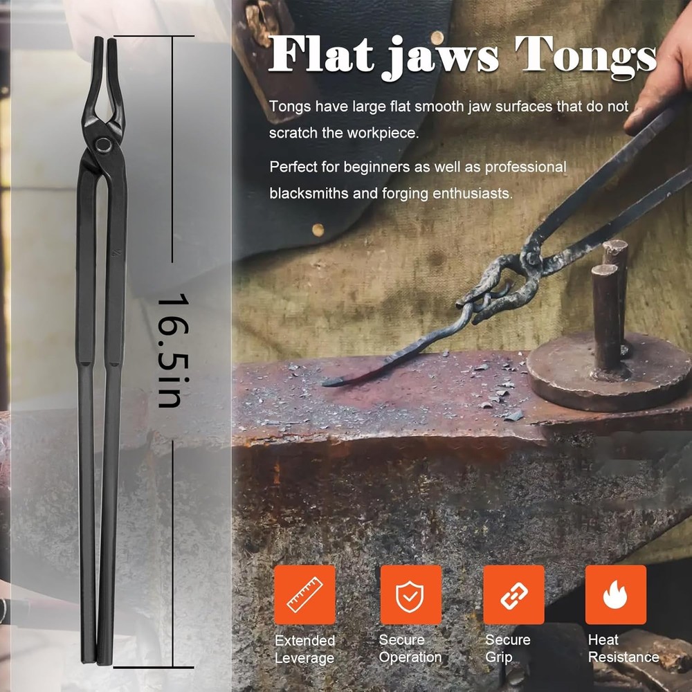Beginner Blacksmith Tongs Knife Making Tong Set Bladesmith Forge Tong Tools Set