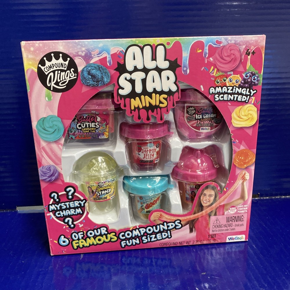 Play Compound Kings All Star 6 Minis Set Fun Sized Scented includes Charm