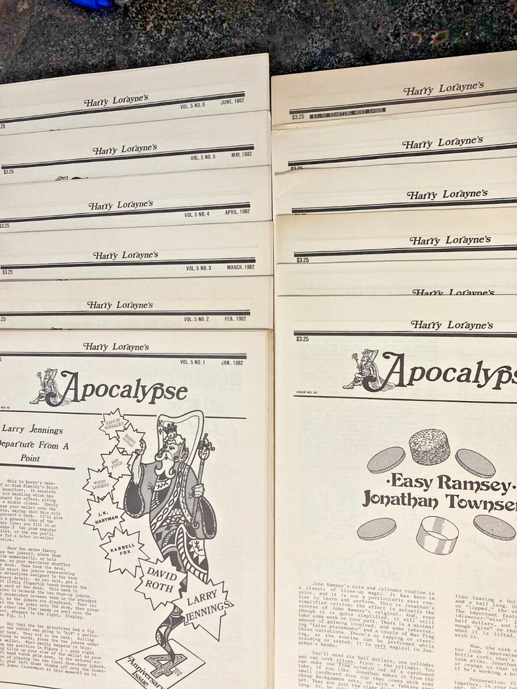 Harry Lorayne's Apoclypse Vol 5 Jan thru Dec 1982