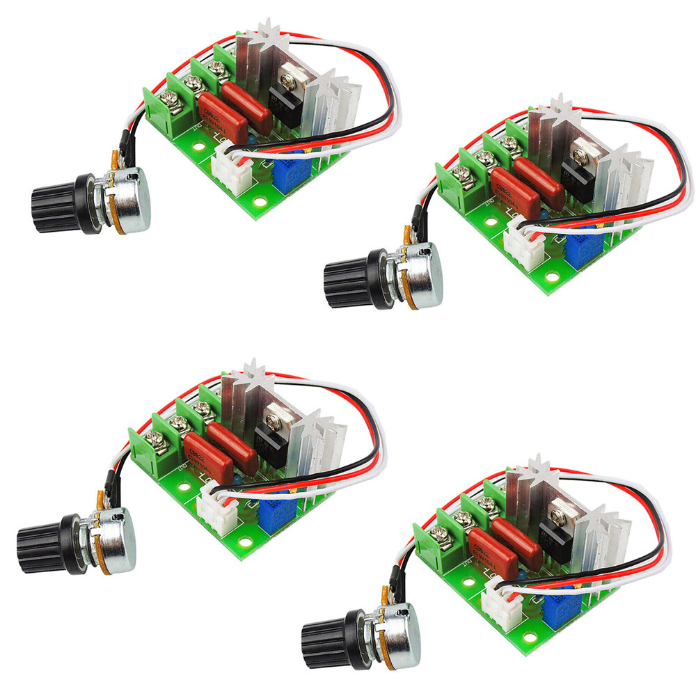 4PCS 2000W SCR Voltage Regulator Variable Motor Speed Controller AC 110V 220V US
