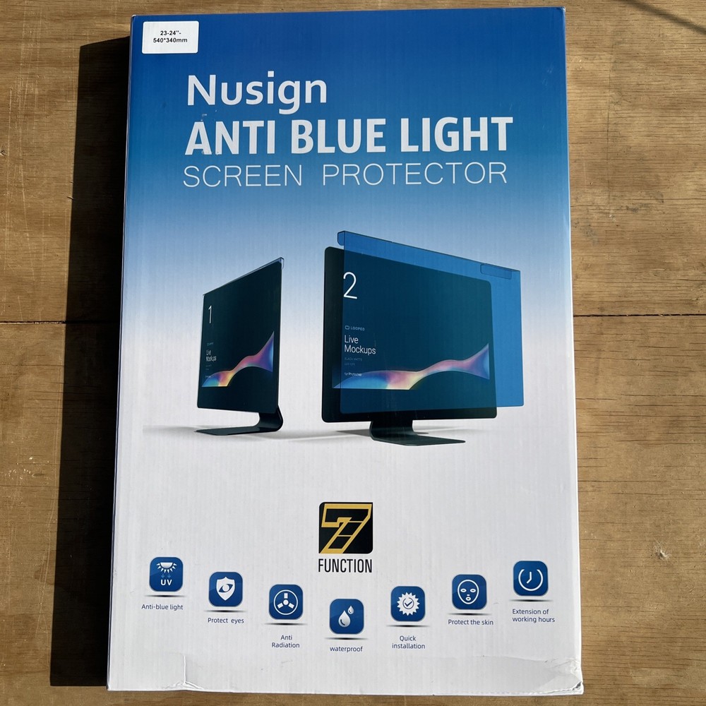 Blue Light Monitor Screen Protector (23”-24” Monitors)