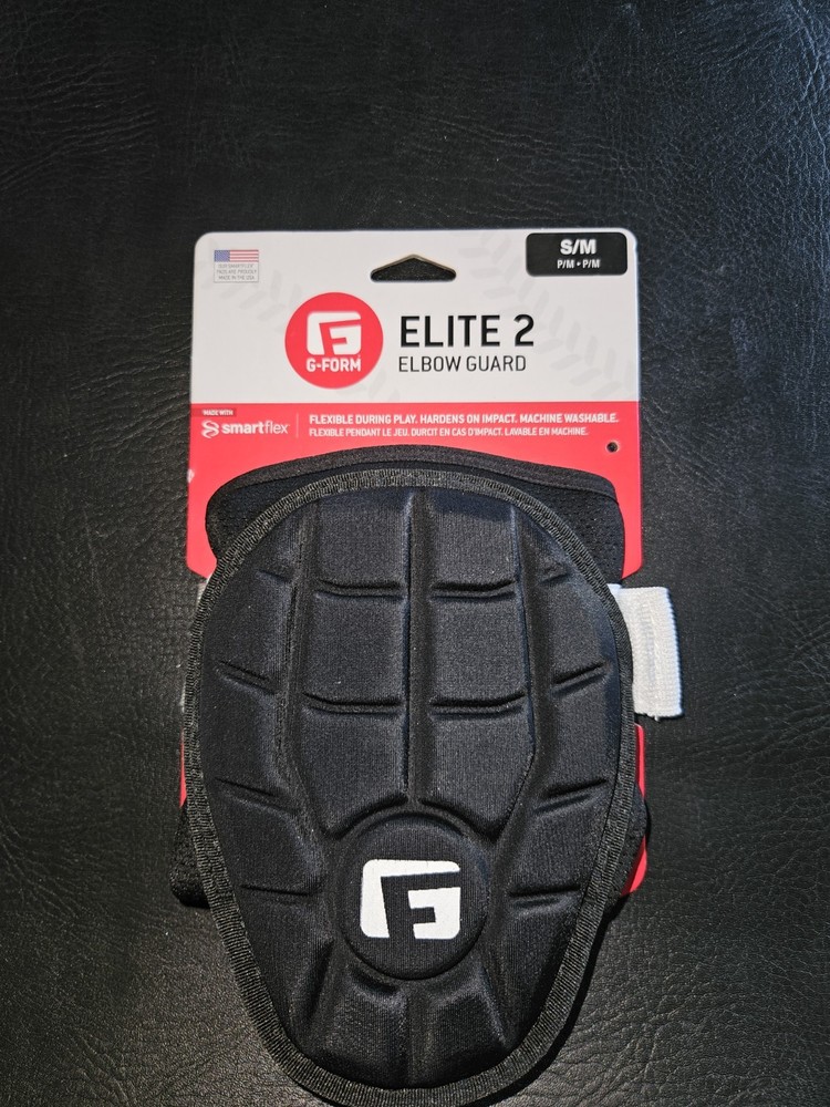 G FORM ELITE SPEED BATTER ELBOW GUARD BLACK SMART FLEX SMALL/MEDIUM