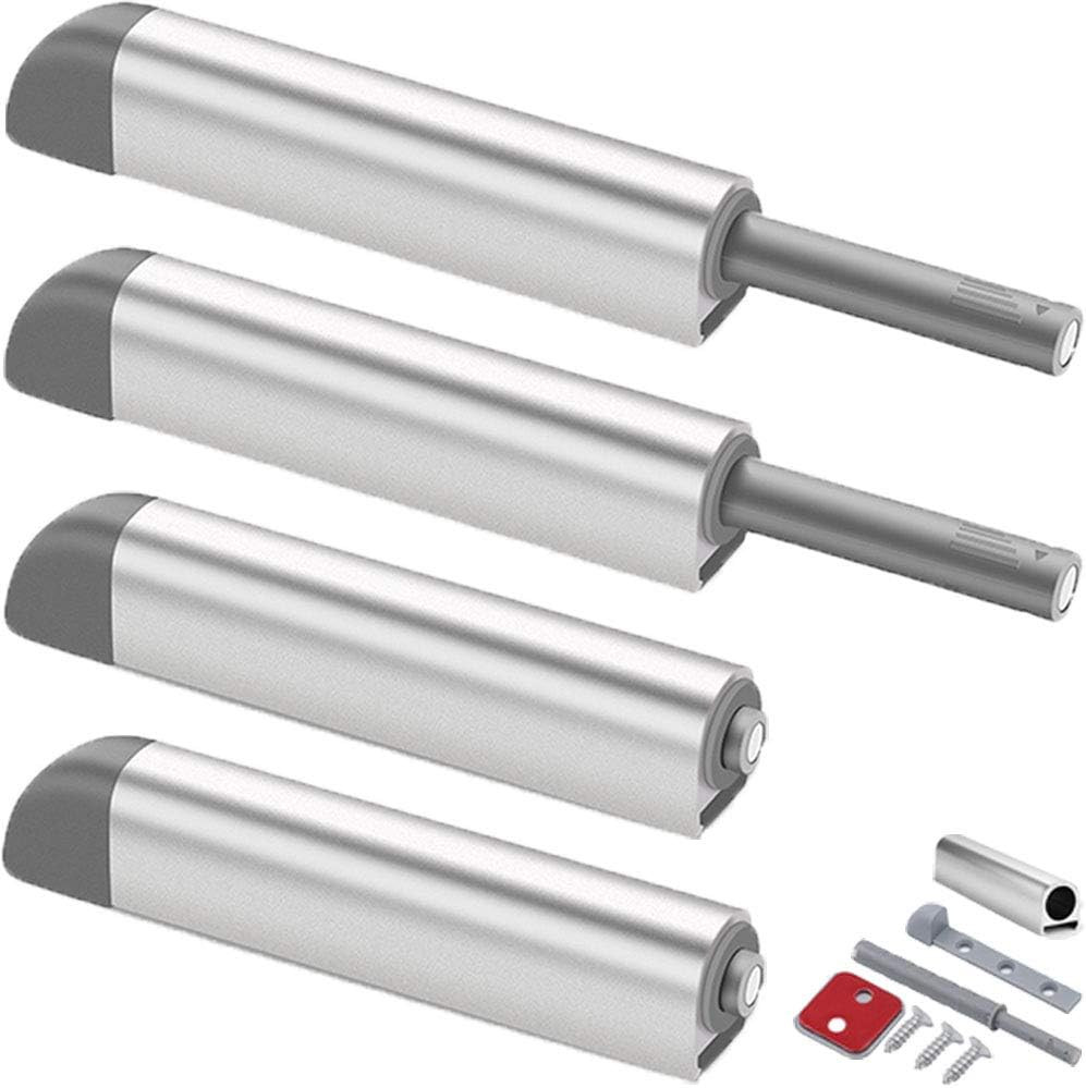 4Pack Push to Open Cabinet Hardware Door Latch & Lock, Magnetic Push Latches for