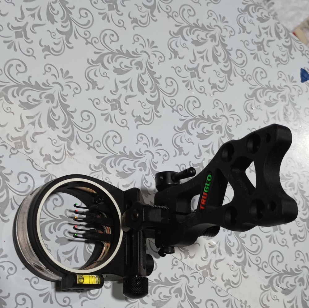 TRUGLO 5-Pin Fixed Pin Archery Sight Multi-Pin for Compound Bow Black