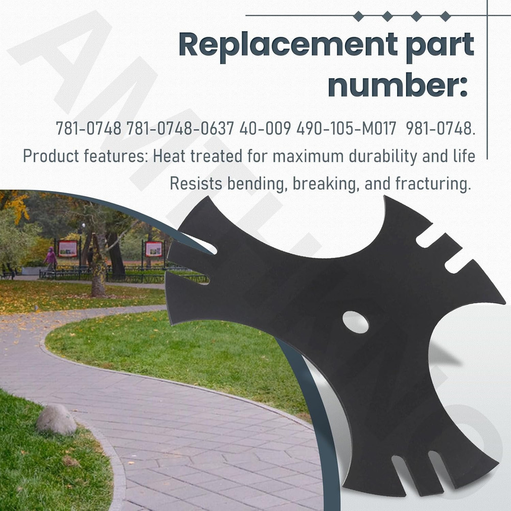 2 Pack Side Edger Star Blades for Craftsman Edger Replacement 9" Blades, Compati