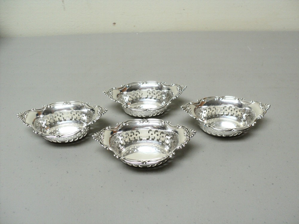 Set/4 Vintage Gorham CROMWELL Sterling Silver Nut Dishes, #A4780